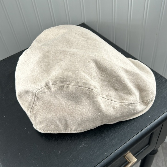 G.H. Bass & Co. Men's Linen/Cotton Beige Driving Cap Hat Golf Casual Men - Picture 9 of 13